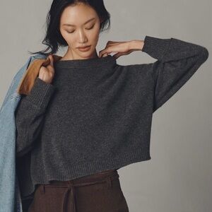 The Goldie Cashmere Long-Sleeve Crew-Neck Sweater ~ NWT